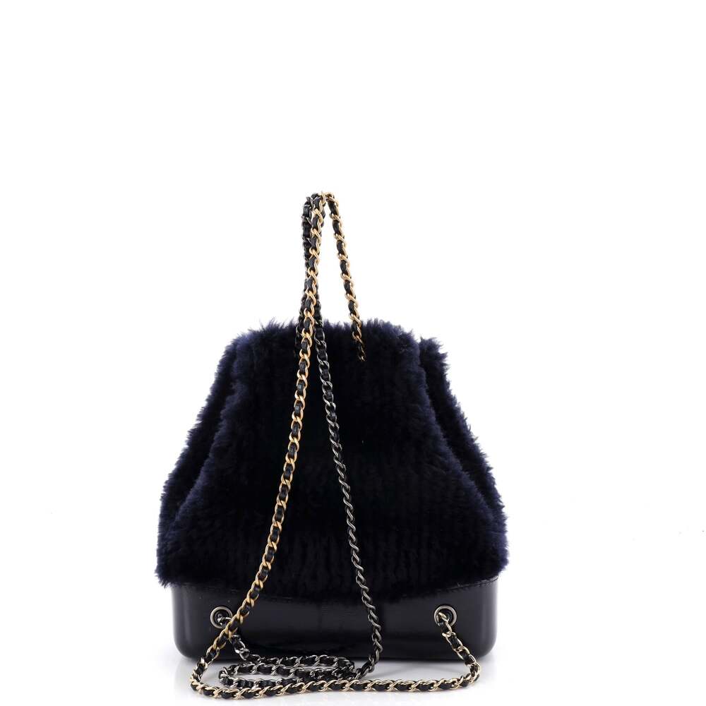 Chanel Gabrielle Backpack Shearling And #258289C25B - Picture 3 of 7